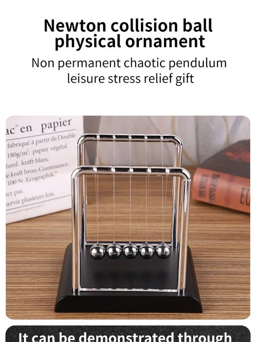 La culla di Newton Balance Steel Ball materiale didattico fisica scienza pendolo giocattoli Desktop regali antistress decorazione della casa