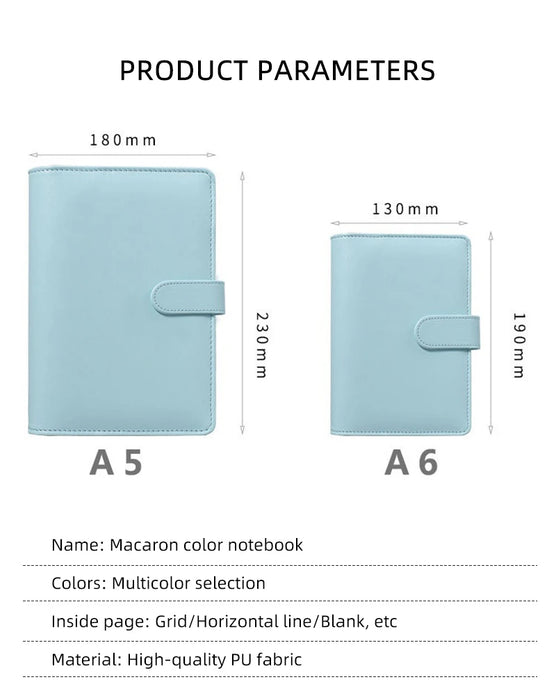 A6 Budget legers Planner 6 fori 8 buste con cerniera 2 adesivi in un portafoglio per NoteBook per risparmiare denaro Organizer sistema di cassa