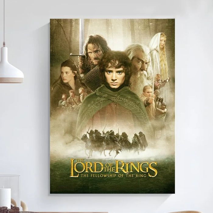 L-Lords of the R-Rings Poster Art arte autoadesiva piccolo Poster Poster di qualità HD Wall Art Painting Study decorazione della parete