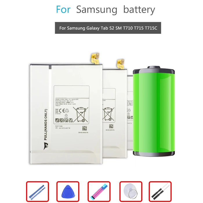 Strumenti gratuiti batteria 4000mAh per Samsung Galaxy Tab S2 8.0 T710 T715 T713 T719 T715C SM T713N T719C EB-BT710ABE batterie Bateria