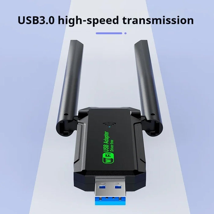 1800Mbps WiFi 6 adattatore USB 5G/2.4GHz USB3.0 Dongle wi-fi Wireless 802.11ax scheda di rete Antenna ad alto guadagno per Windows 10 11