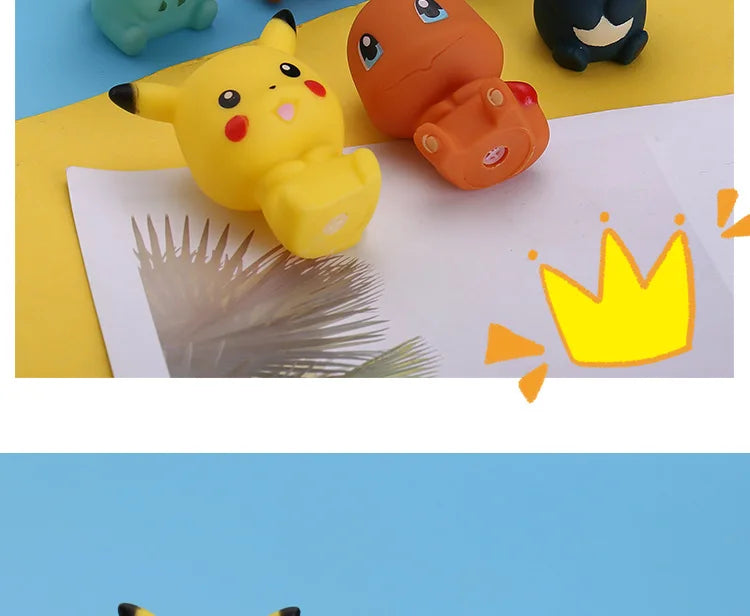 Pokemon Pikachu figure bagno bagno doccia bambini bambini giocano giocattoli da bagno d'acqua per bambini doccia a pioggia nuoto giocattoli d'acqua