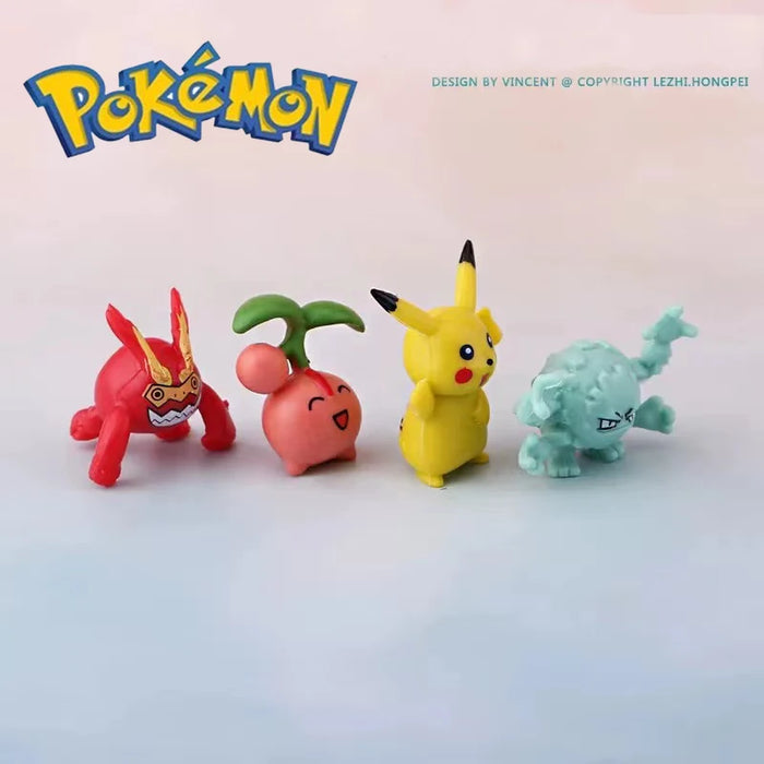 144-24 pz Pokemon Action Figure 2-3CM non ripetere Mini Figure modello giocattolo Pikachu Anime bambini raccolgono bambole regali di compleanno