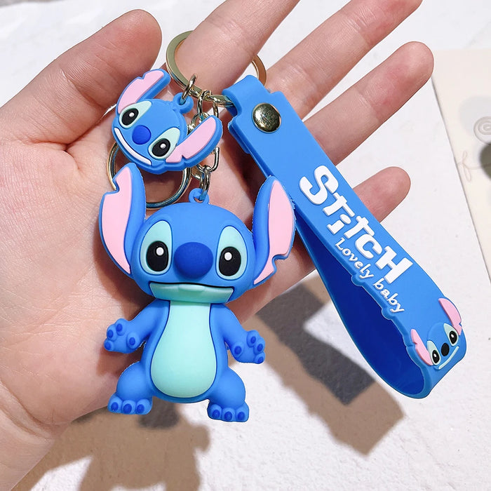 Lilo & Stitch Toys portachiavi Anime Stitch portachiavi Sweet Pink Angel Keychians portachiavi per auto da donna regalo di compleanno per ragazza