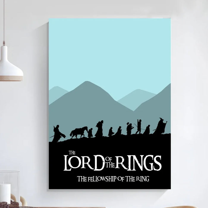 L-Lords of the R-Rings Poster Art arte autoadesiva piccolo Poster Poster di qualità HD Wall Art Painting Study decorazione della parete