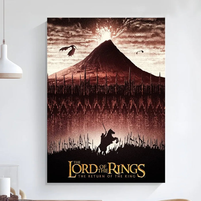 L-Lords of the R-Rings Poster Art arte autoadesiva piccolo Poster Poster di qualità HD Wall Art Painting Study decorazione della parete