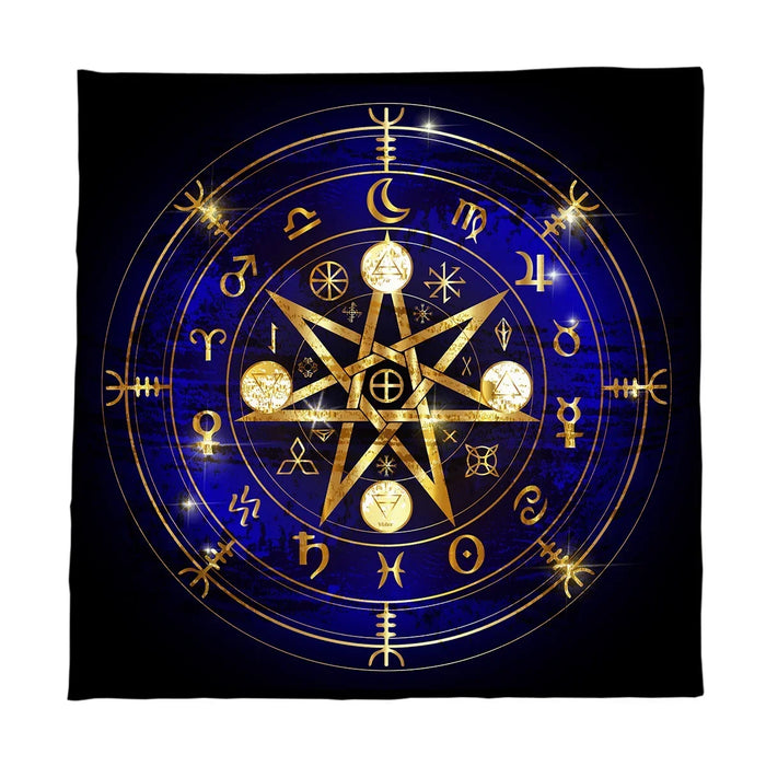 Altare panno tarocchi tovaglia rune Pagan Wicca astrologia Spiritual Oracle Card Pad Witch Home Decor gioco da tavolo Mat Decor