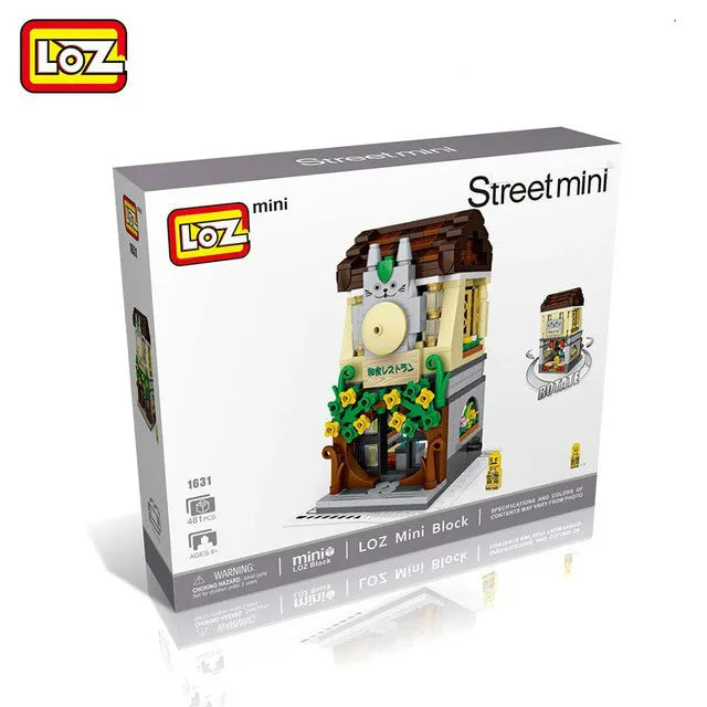 LOZ Building Blocks City View Scene caffetteria negozio al dettaglio architettura modello assemblaggio giocattolo regalo di natale per bambini adulto