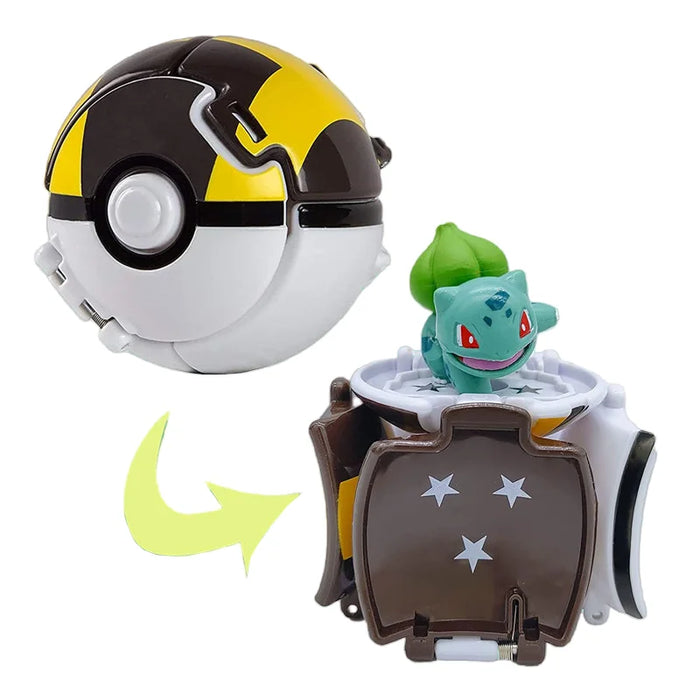 Pokemon Elf Ball Pokeball Anime Figure Cartoons Pikachu Charizard Piplup Kyogre Pocket Monster Pet Anime Action Model Toy Gifts