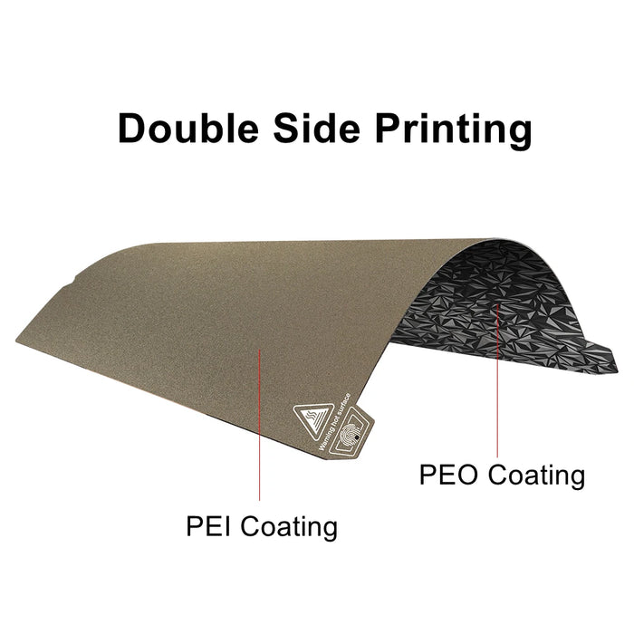 Per Creality K1 Upgrade letto riscaldato foglio PEO/PET/PEI 235x235mm doppia stampa 3D piastra diamantata per parti Ender 3 S1/S1 Pro/K1