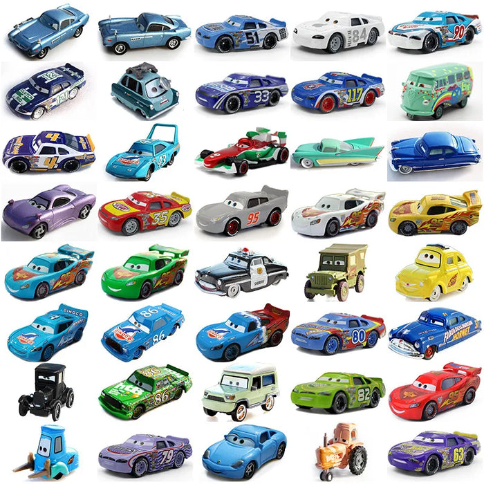 Disney Pixar Cars 3 Toys Lightning Mcqueen Mack Uncle Collection 1:55 Diecast Model Car Toy regalo per bambini