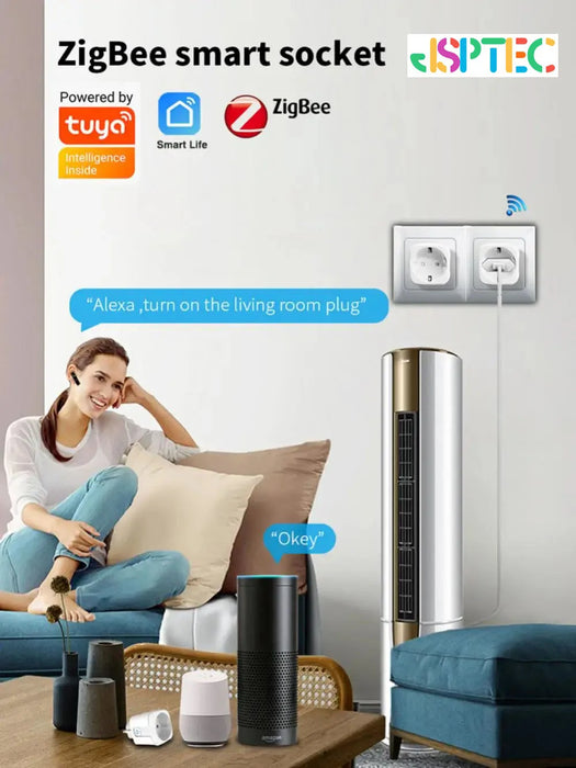 Presa intelligente Tuya EU16A/20A Wifi Smart Plug con monitoraggio dell'alimentazione Smart Life APP supporto per telecomando Google Assistant Alexa