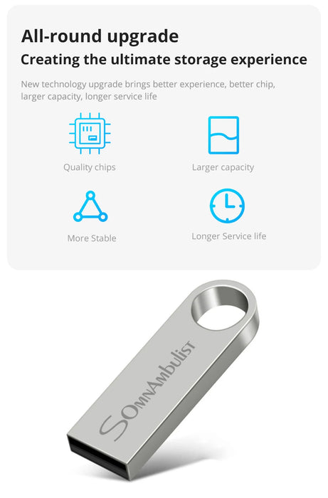 SomnAmbulist Pen Drive 32GB 64GB 128GB USB2.0 ad alta velocità per PC Mobile Mini Pen Drive 16GB 32GB USB Flash Drive 64GB 8GB 4GB