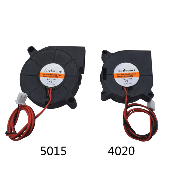 5015/4010/4020 12V e 24V Ventola Turbo di raffreddamento Parti della stampante 3D senza spazzole 2Pin per estrusore DC Cooler Ventilatore Ventole di plastica envio gratis