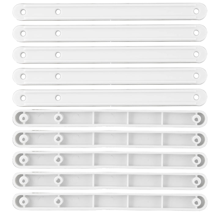 10 pezzi Draw Rail guide per cassetti in plastica 180/235/298mm Draw runner sostituzione Draw Rail guide per cassetti in plastica Hardware per la casa