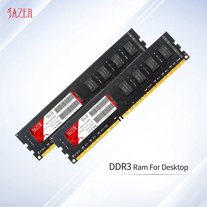 JAZER Memoria Rams DDR3 1600MHz nuova Memoria Desktop Dimm 1.5V compatibile AMD e Intel