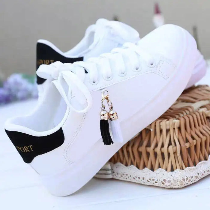 Sneaker da donna scarpe Casual per studenti traspiranti sportive per scarpe bianche a rete piatta da ragazza