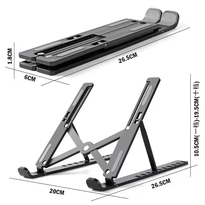 Supporto per Laptop pieghevole supporto per staffa per Notebook portatile regolabile supporto in ABS per accessori Macbook Air Pro conveniente