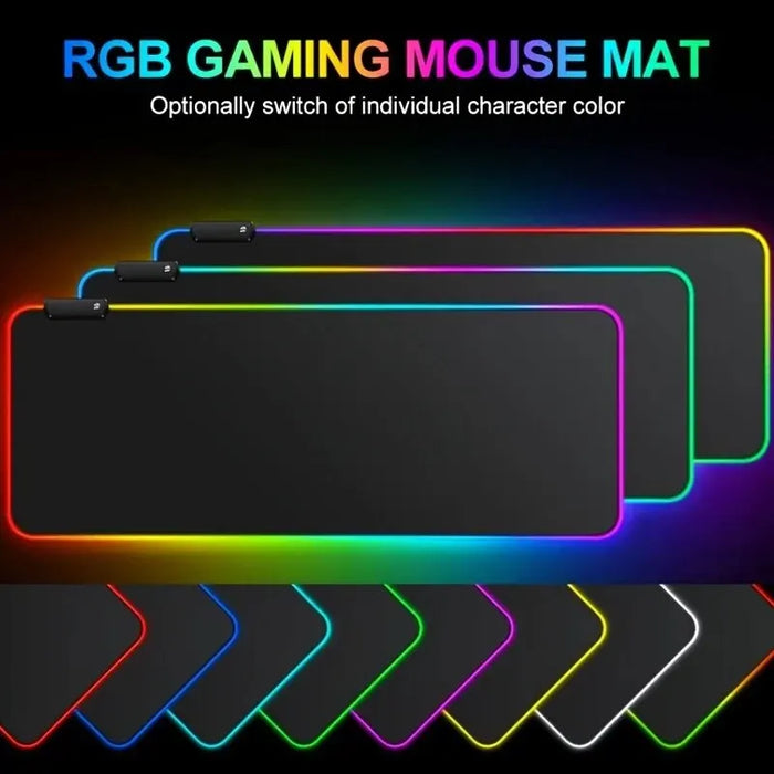 1 Pcs Large Gaming Mouse Pad modalità di illuminazione Touch Control tappetino per tastiera per Computer morbido esteso Base in gomma antiscivolo