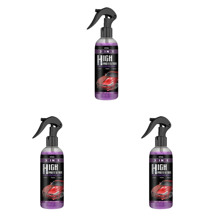 3 in 1 rivestimento ceramico rapido ad alta protezione Nano Spray rivestimento per auto Spray per lucidatura a cera plastica Refresh riparazione rapida e Fine dei graffi