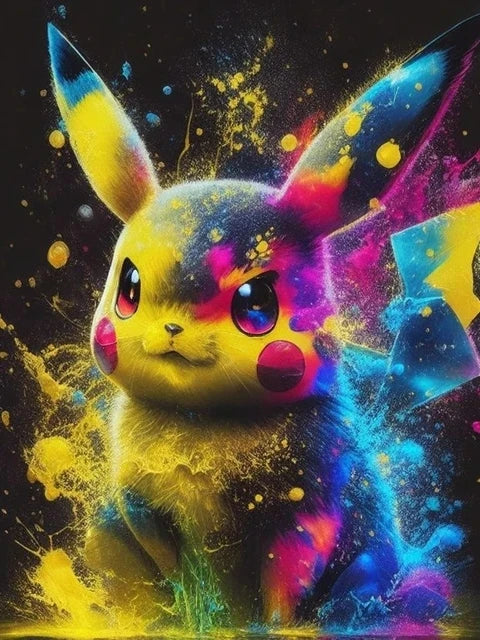 Simpatico gioco Pokemon Pikachu pittura artistica con diamanti simpatico ratto animale domestico trapani completi mosaico punto croce fai da te artigianato decorazioni per la casa regalo