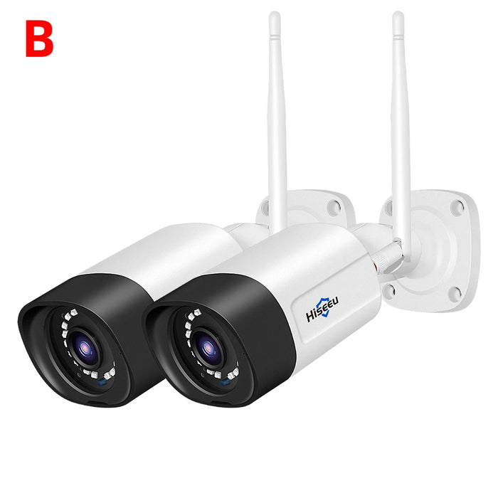 Telecamera IP Wireless Hiseeu 1536P obiettivo 3.6mm telecamera WiFi di sicurezza impermeabile per kit di sistemi CCTV Wireless Hiseeu IP Pro APP View