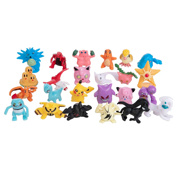 24-144 pz Pokemon figura modello Pikachu bambole Anime 2-3CM decorazione ornamentale non ripetere Mini modello giocattolo regalo di natale per bambini