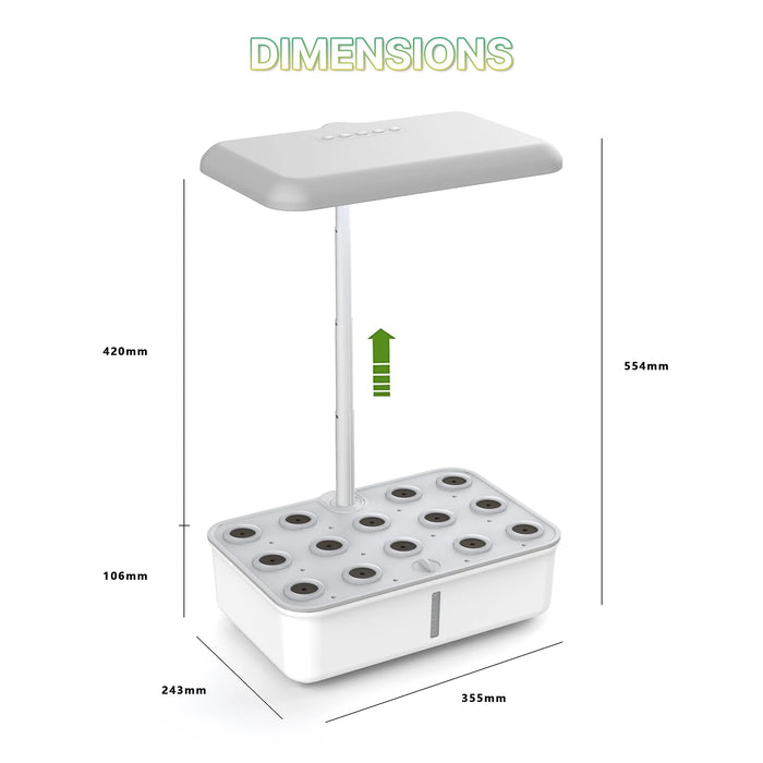 MOES Tuya Smart Plant Growth Machine Garden Hydroponics Growing System Indoor Herb Timing LED Grow Lights per vasi da fiori domestici