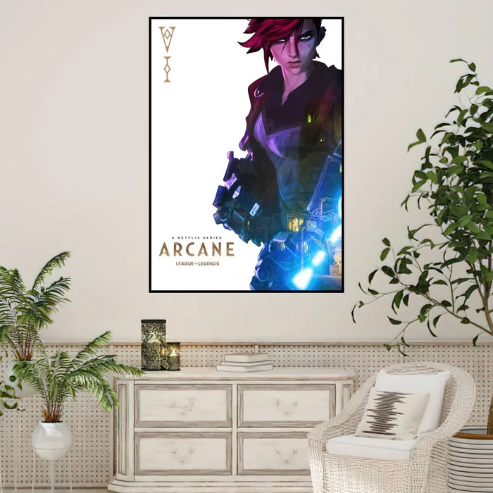 Arcane League of Legends Poster stampe Wall Sticker pittura camera da letto soggiorno decorazione ufficio casa autoadesivo