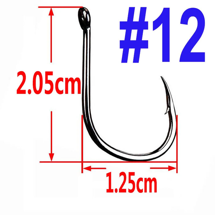 100/50/25 pz Iseama Carp Fishing Hook Offset Circle Hook Single Fly Fishing Jig Hook spinato sea Fishhook Tackle accessori