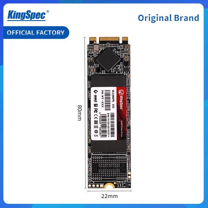 KingSpec M.2 SSD NGFF 128GB 256GB 512gb 1TB 2TB M2 SATA SSD 2280 SATA3 6Gb disco rigido interno a stato solido per Laptop