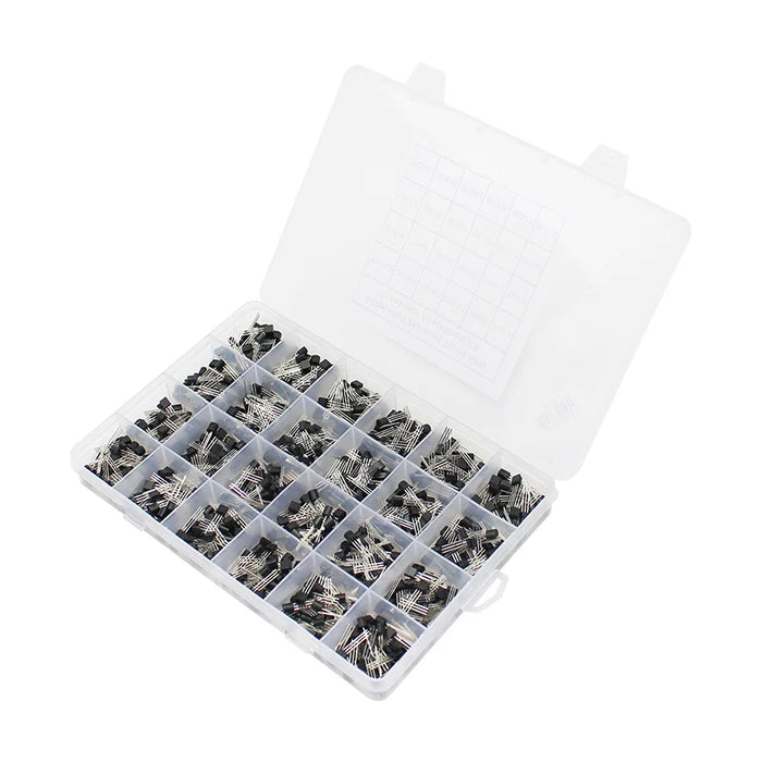 200-900PCS TO-92 Kit transistor scatola assortita BC547 BC327 BC337 2N2222 3904 3906 C945 PNP/NPN transistor set kit elettronico