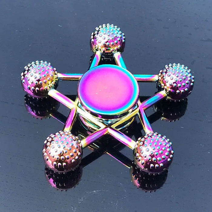 Arcobaleno Fidget Metal Spinner Colorful Finger Spinners ad alta velocità Hand Spinners Fidget Toys per alleviare l'ansia da Stress per adulti