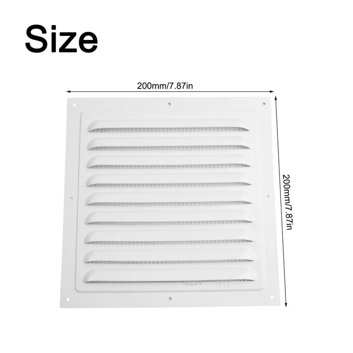 Griglia di sfiato dell'aria copertura di ventilazione presa quadrata in metallo copertura dello schermo dell'insetto prese d'aria piastra feritoia presa d'aria copertura dello schermo dell'insetto