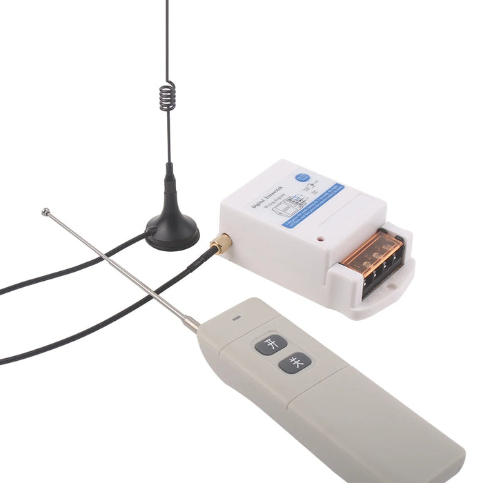 Interruttore di controllo remoto Wireless 30A 220v 1000M 3000M 5000M telecomando per trasmettitore ricevitore pompa acqua luce cancello elettrico