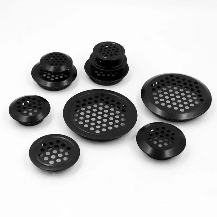 10pcs armadio tondo condotto dell'aria sfiato Dia.19mm-53mm feritoia in acciaio Mesh Hole plug decorazione copertura armadio griglia sistemi di ventilazione