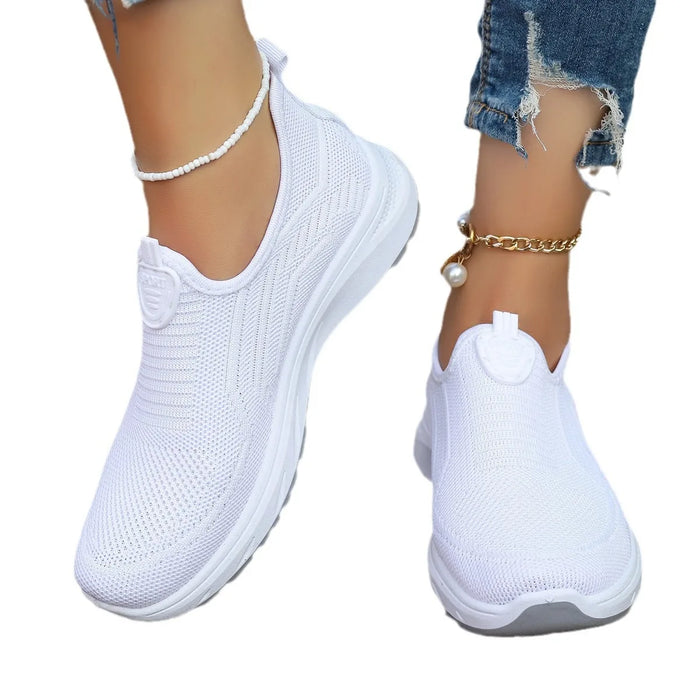 2024 New Fashion Mesh Shoes scarpe da donna Mesh scarpe sportive appartamenti traspiranti Sneakers Casual con suola morbida