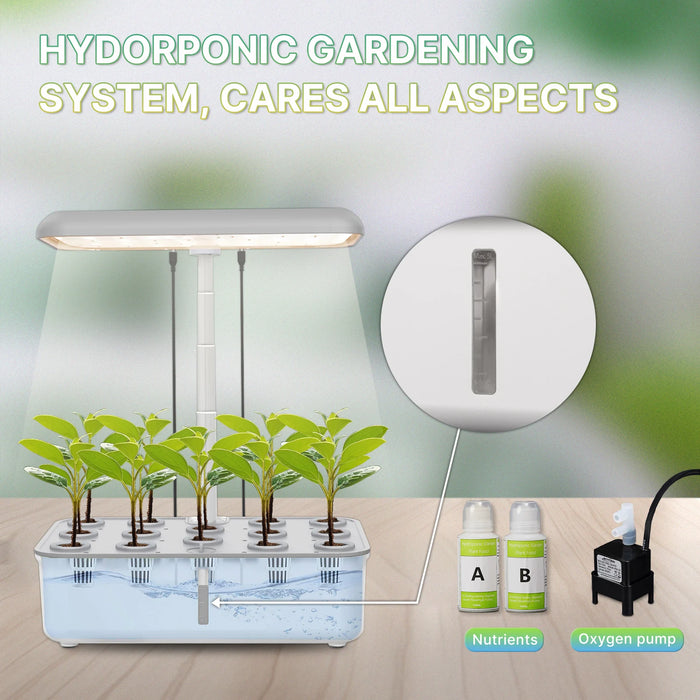 MOES Tuya Smart Plant Growth Machine Garden Hydroponics Growing System Indoor Herb Timing LED Grow Lights per vasi da fiori domestici