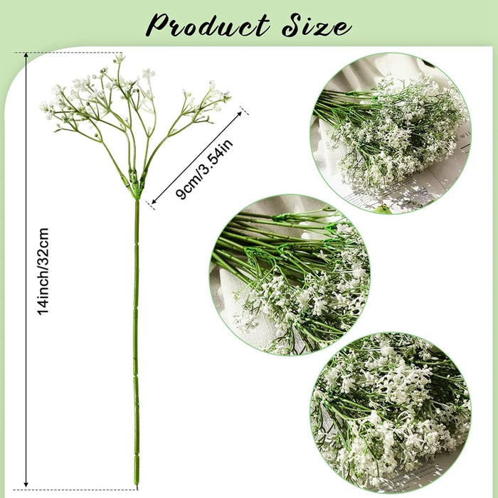 Gypsophila fiori artificiali accessori da sposa decorazioni per la casa di natale vaso da pranzo Bonsai per interni fai da te per forniture per le vacanze di nozze