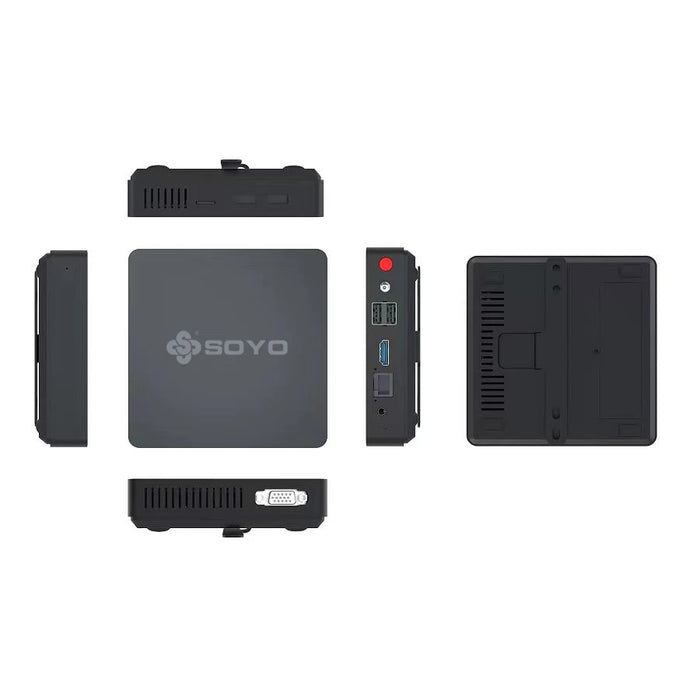 SOYO M2 Mini PC: potente 6GB RAM, 64GB EMMC, Intel N3350, Windows 10-compatto e ideale per casa, affari e giochi