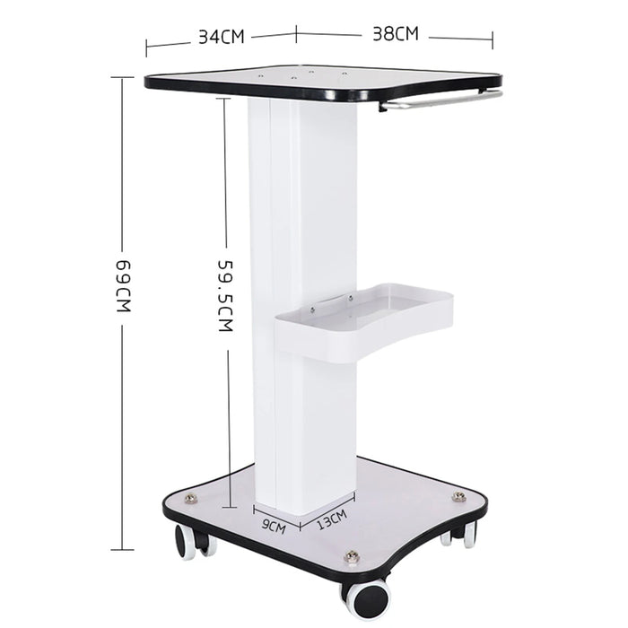 Carico massimo 40Kg Salon Table Trolley Stand Rolling Cart Beauty Wheel Holder Spa