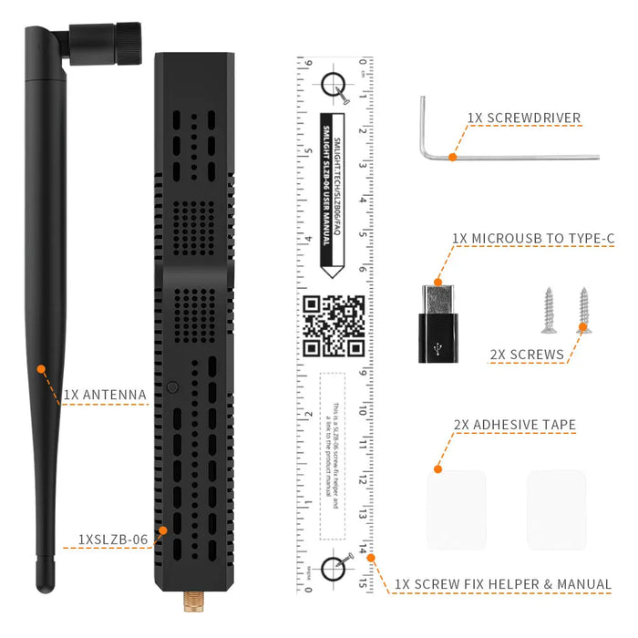 SMLIGHT SLZB-06 - A Zigbee 3.0 A adattatore Ethernet, USB e WiFi con supporto PoE, funziona con zigbe2mqtt, ZHA,Home Assistant