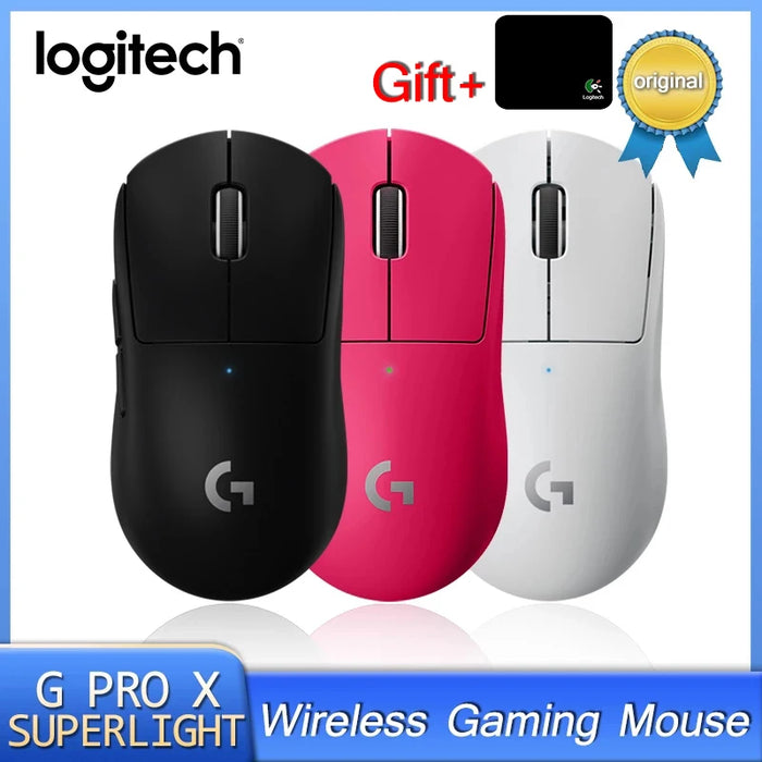 Logitech G PRO X Mouse da gioco Wireless SUPERLIGHT sensore HERO 25K ultraleggero 25600 DPI 5 pulsanti programmabili per PC/Mac