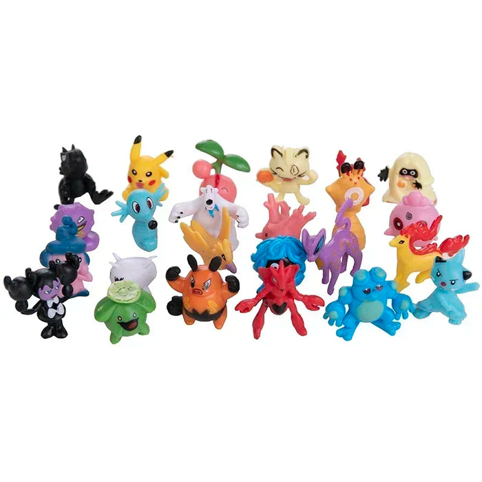 24-144 pz Pokemon figura modello Pikachu bambole Anime 2-3CM decorazione ornamentale non ripetere Mini modello giocattolo regalo di natale per bambini