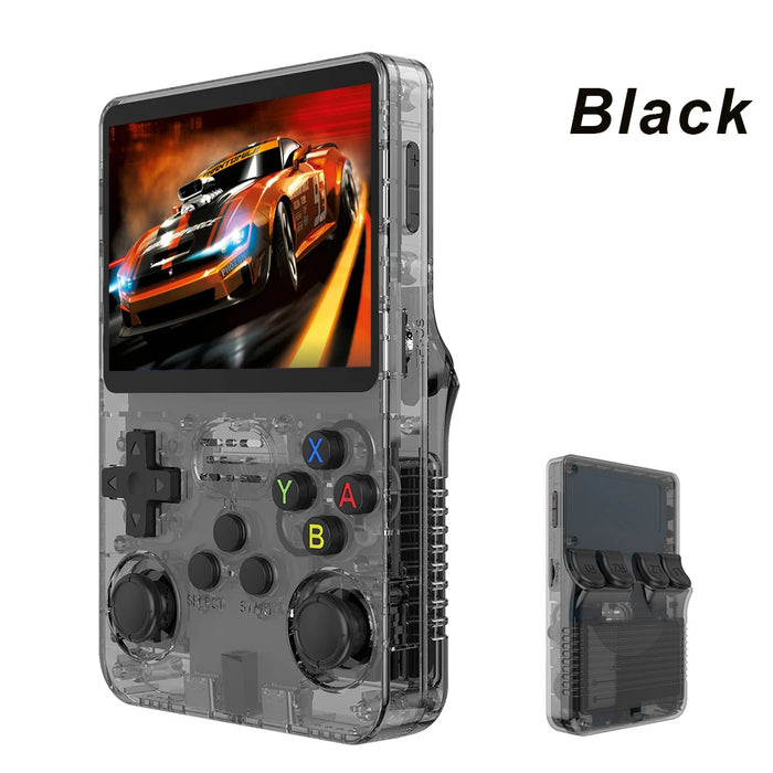 BOYHOM Open Source R36S Console di gioco portatile retrò Sistema Linux Schermo IPS da 3,5 pollici Lettore video tascabile portatile 64GB Regalo di gioco