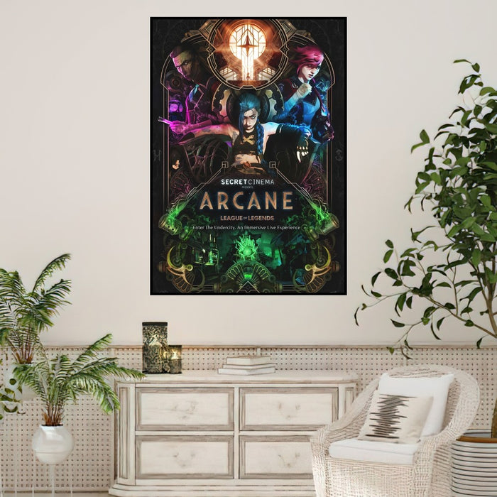 Arcane League of Legends Poster stampe Wall Sticker pittura camera da letto soggiorno decorazione ufficio casa autoadesivo