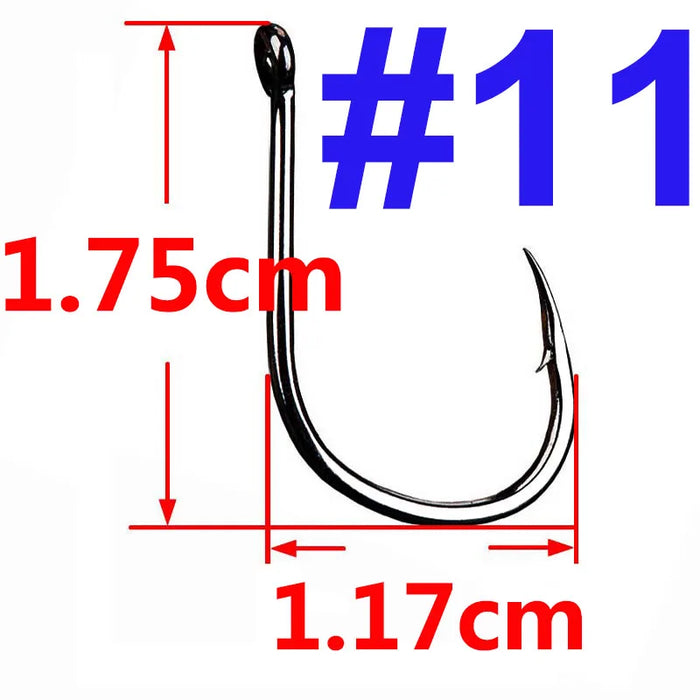 100/50/25 pz Iseama Carp Fishing Hook Offset Circle Hook Single Fly Fishing Jig Hook spinato sea Fishhook Tackle accessori