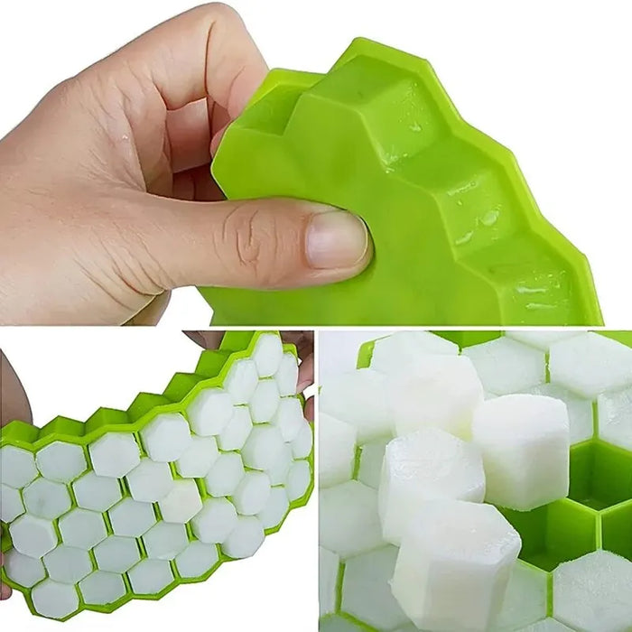 1 pz a nido d'ape 37 reticolo cubo vassoio Maker senza coperchio stampo per ghiaccio fai da te