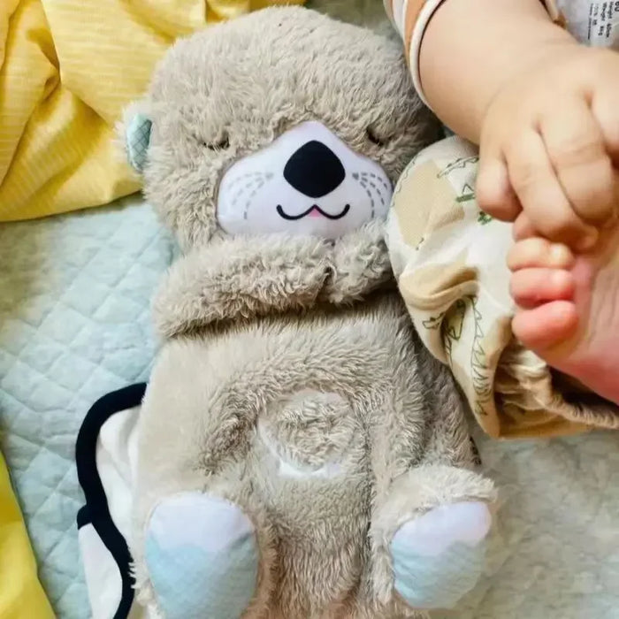 Baby Breath Baby Bear lenisce la lontra peluche bambola giocattolo bambino musica lenitiva sonno compagno suono e luce bambola giocattolo regali