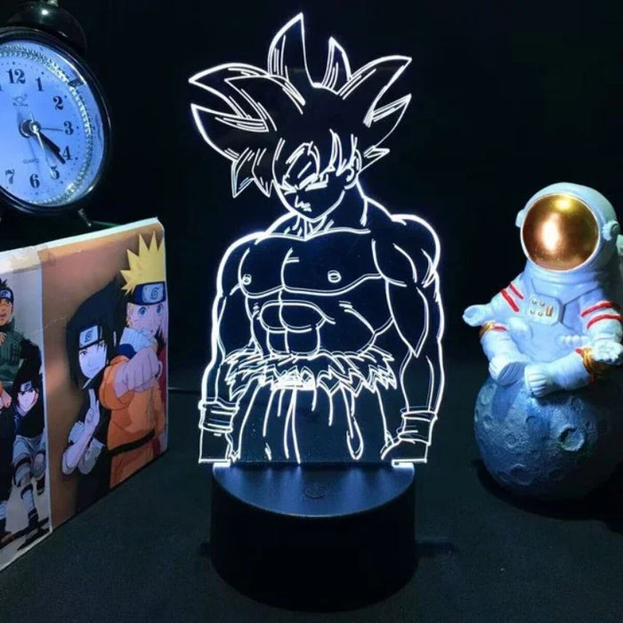 Anime Vegeta Cartoon 3D Ha Condotto La Luce Anime Figura Luce Notturna Dragon Ball Z Re Infanzia Son Goku GK Lampada Da Tavolo Decor Regalo